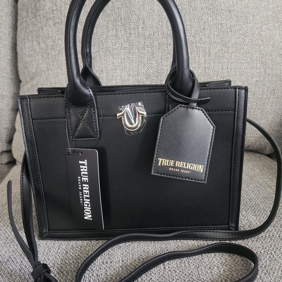 True Religion Handbags - True Religion Black Women's Handbag with adjustable Strap.
